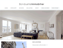 Tablet Screenshot of bonduelleimmobilier.com